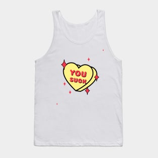 anti valentine's day candy heart Tank Top